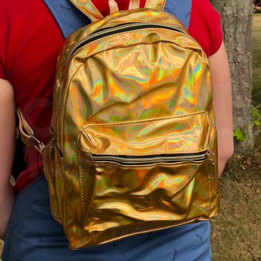 Gold Holographic Back Pack