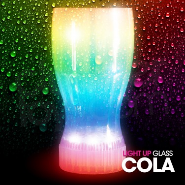 Light Up Coke Glass