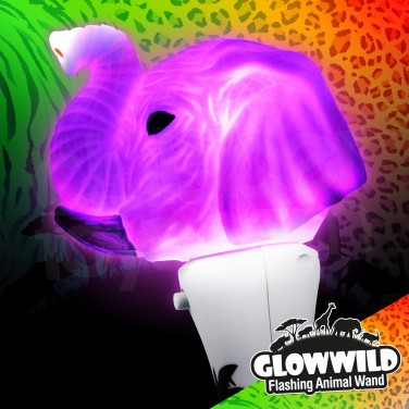 Elephant Mini Light Up Animal Wand 7"