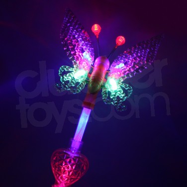 Light Up Butterfly Wand Large