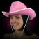 Light Up Pink Cowboy Hat 1