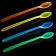 UV Sundae Spoons & Drink Stirrers (24 pack) 2